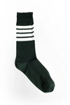 Thom Browne Green Cotton Blend Sock In Green