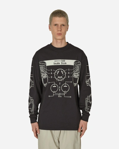 The Trilogy Tapes Sad Longsleeve T-shirt In Black