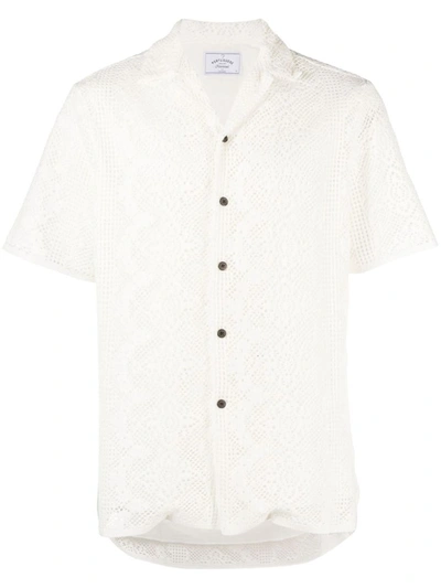 Portuguese Flannel Short-sleeve Shirt In White