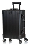 Champs Aluminum Hardside Spinner Suitcase In Black