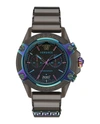 Versace Icon Active Chronograph Watch In Black