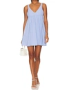 Amanda Uprichard Eloise Mini Dress In Lavander In Multi