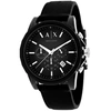 Armani Exchange Men's Black Dial Watch In Black