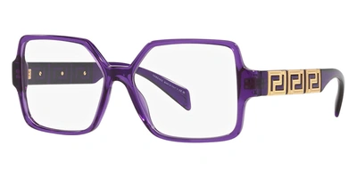 Versace Women's 55 Mm Opticals In Purple