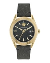 VERSACE V-CODE LEATHER WATCH