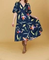 Crosby By Mollie Burch Callaway Dress In Blue Lily In Multi