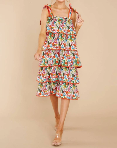 Crosby By Mollie Burch Beckett Dress/skirt In Giverny In Multi