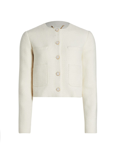 Altuzarra Bernadette Wool Short Jacket In Ivory