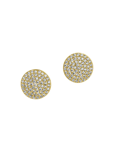 Dean Davidson Women's Petit Pavé 22k-gold-plated & Cubic Zirconia Stud Earrings