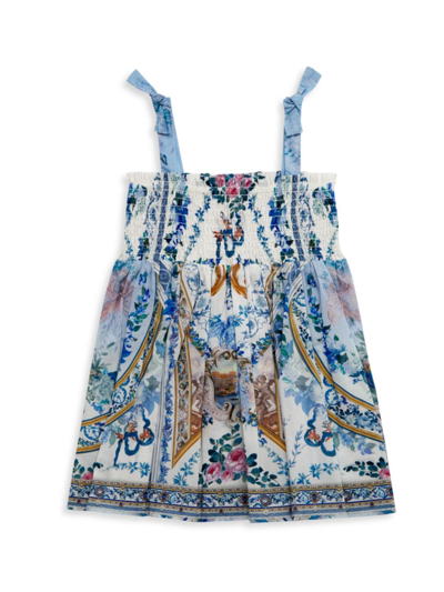 Camilla Baby Girl's Mosaic Print Shirred Dress In Season Of The Siren