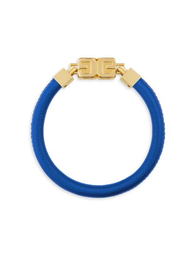 Givenchy Men's G Cube Bracelet In Leather And Metal In Royal Blue