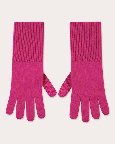 Loop Cashmere Women's Cherry Pink Cashmere Gloves