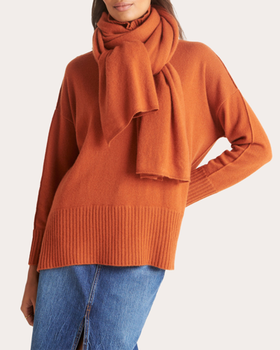 Loop Cashmere Women's Ginger Cashmere Lofty Blanket Scarf In Orange