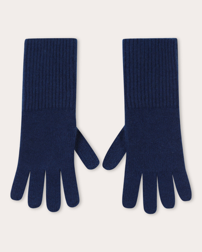 Loop Cashmere Women's Midnight Cashmere Gloves In Blue