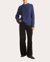 LOOP CASHMERE WOMEN'S CREWNECK CABLE SWEATER