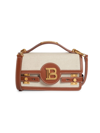 Balmain B-buzz 24 Top Handle Bag In Natural Brown