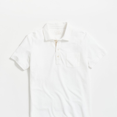 Billy Reid Pensacola Polo Shirt In White