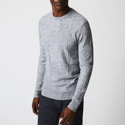 Billy Reid Weave Sweater Crewneck In Grey