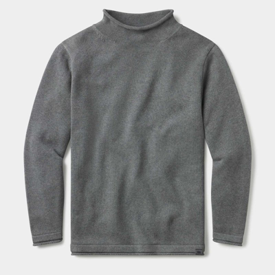 The Normal Brand Roll Neck Sweater In Grey