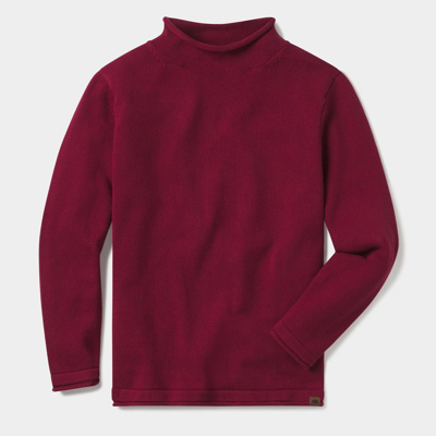 The Normal Brand Roll Neck Sweater In Red