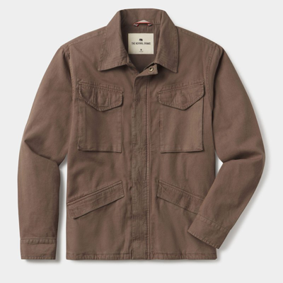 The Normal Brand James Canvas Military Jacket In Brown