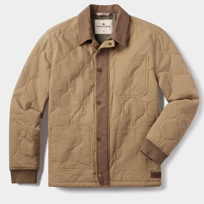 The Normal Brand James Canvas Liner Jacket In Brown