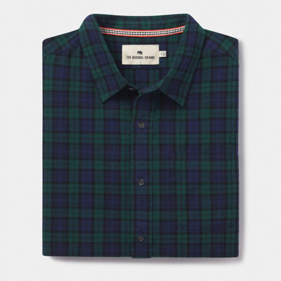 The Normal Brand Nikko Button Up Shirt In Green