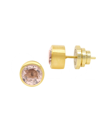 Dean Davidson Knockout Rainbow Moonstone Midi Stud Earrings In Morganite Gold