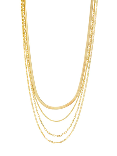 Shashi Women's Mikaela 14k Gold-plated Layered Chain Necklace