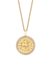 Anita Ko Women's 18k Yellow Gold & Diamond Sagittarius Coin Pendant Necklace