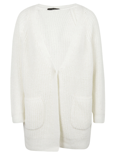Fabiana Filippi Oversized Knit Plain Cardigan In White