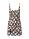 Staud Le Sable Beaded Palm Mini Dress In Dance Floor