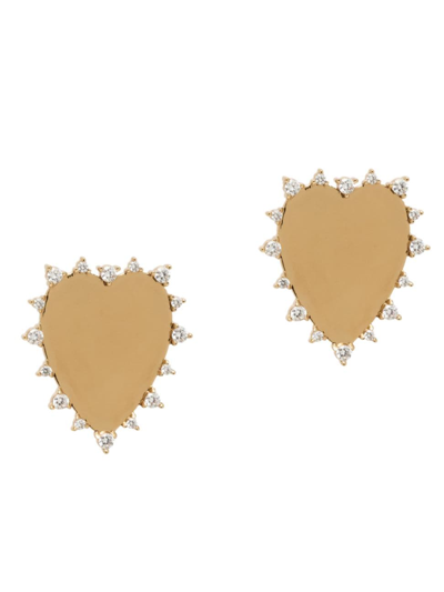 Mignonne Gavigan Women's Everlasting 14k-gold-plated & Cubic Zirconia Heart Stud Earrings