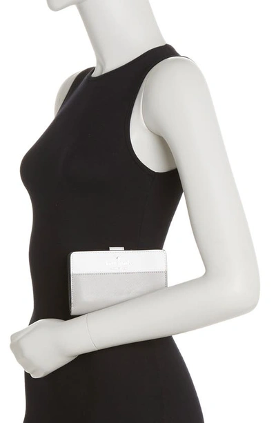 Kate Spade Staci Medium Compact Bifold Wallet In Nimbus Grey Multi