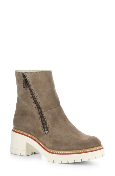 Bos. & Co. Zap Waterproof Suede Bootie In Taupe Suede