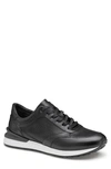 Johnston & Murphy Men's Briggs Lace Up Jogger Sneaker In Black Italian Calfskin