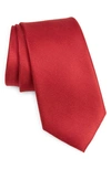 Nordstrom Haley Solid Silk Tie In Red