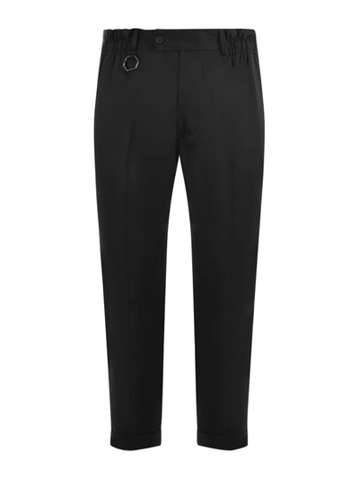Yes London Trousers In Marrone Scuro