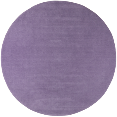Polspotten Purple Round Outline Rug In Lilac
