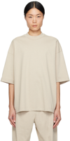 FEAR OF GOD TAUPE DROPPED SHOULDER T-SHIRT