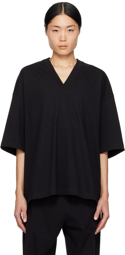 Fear Of God Black V-neck T-shirt