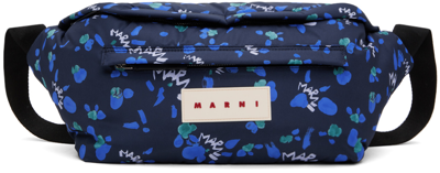 Marni Blue Large Marsupio Pouch In 00b80 Ink