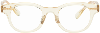 Yuichi Toyama Beige Lhr Glasses In Vintage Clear
