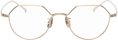 Yuichi Toyama Gold Ludwig Glasses In Hairline Gold / Gold