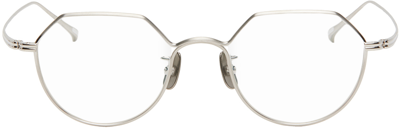 Yuichi Toyama Silver Ludwig Glasses In Hairline Silver / Si