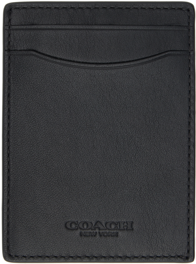 Coach Black Money Clip Card Holder