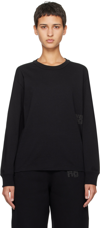 ALEXANDER WANG T BLACK PUFF LONG SLEEVE T-SHIRT