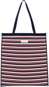 Marni Marine Ivory And Red Tote Bag In Zo728 Marine/ivory