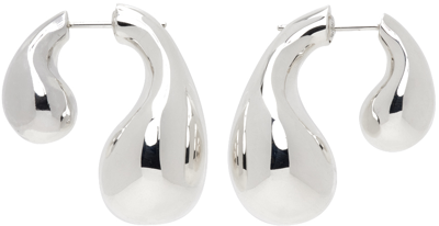 Bottega Veneta Silver Drop Earrings In 8117 Silver
