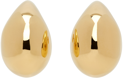 Bottega Veneta Gold Small Drop Earrings In 8120 Yellow Gold